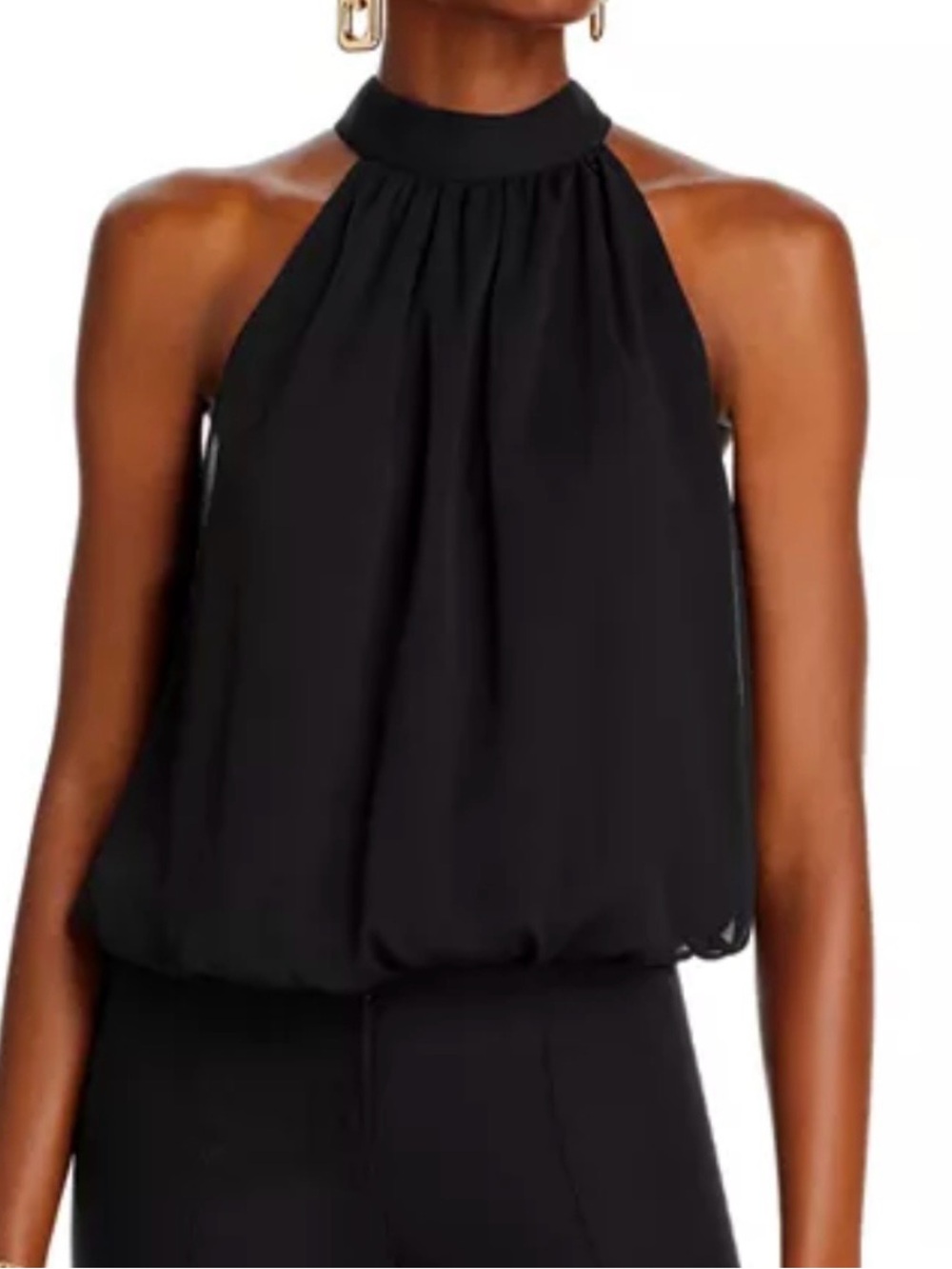 Alice and Olivia Maris Halter Neck Top - Size L - NWT